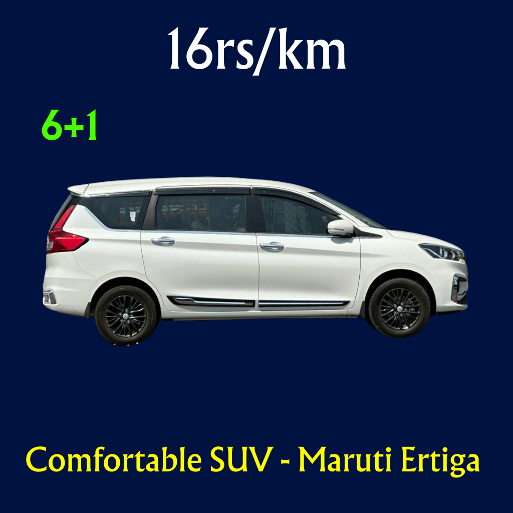 Car Rental Services - Comfortable SUV Fleet - Maruti Ertiga